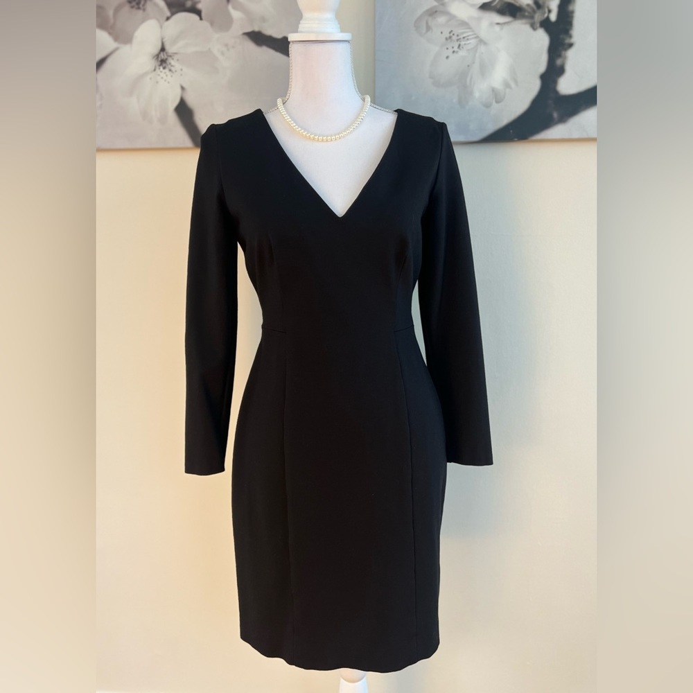 Banana Republic Black Long Sleeve Dress